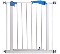 FLYIFE Pet Playpens Extra Wide Safety Gate for Stairs Doorways Metal Pressure Mounted Pet Door for Cats Dogs Staircase-Balusters/105-114Cm