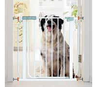 FLYIFE Pet Playpens Safety Gates for Stairs Extra Wide Fence Corridor Isolation Railing Pet Door Bar Dual Lock Auto Close Staircase-Balusters/125-132Cm