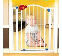 FLYIFE Pet Playpens White Safety Gate Adjustment Safety Fence for Doorways Stair Hallway Staircase-Balusters/148-154Cm