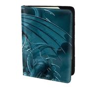 FLYIFE Skull Dragon Printed Passport Holder Cover 5.5 inches, Leather Passport Cover Case Travel Passport Wallet for Women Men