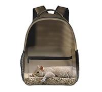 FLYIFE Squirrel Just Laying Printed Lightweight School Backpack -Versatile Comfortable Student Book Bag For Travel, School, And Outdoor Activities