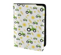FLYIFE Tractor Farming Printed Passport Holder Cover 5.5 inches, Leather Passport Cover Case Travel Passport Wallet for Women Men