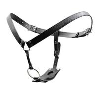 FlyinBet Adjustable Leather Chastity Pants for Woman, Female Chastity Belt Sexy Thong for Adult Play, BDSM Toys Couples Flirt Fetish Couple Chastity Belt