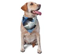 Flying Airplane Dog Bandana Pet Scarf Accessories for Small Medium Dogs Cats Photo Prop, Triangle Pet Bandanas Adjustable Puppy Bib Washable Dog Kerchief Puppy Neckerchief