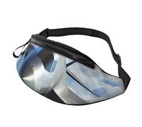 Flying Airplane Fanny Pack for Men Women Crossbody Waist Bag Waterproof Sports Belt Bag Outdoor Hip Pack