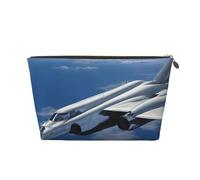 Flying Airplane Leather Travel Wash Bag, A Fashionable and Practical Makeup Organizer