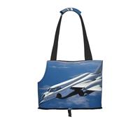 Flying Airplane Printed Foldable Pet Bag - Portable Puppy Cat Travel Handbag Tote,Pet Carrier Backpacks.