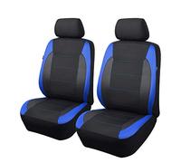Flying Banner Gabardine Mesh Front Car Seat Covers Airbag Compatible Protector Universal for Most Car Truck Vans SUVs (Black and Blue)