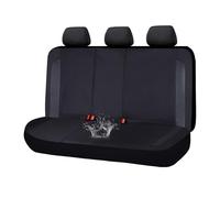 Flying Banner Heavy Duty Waterproof Rear Car Seat Covers, Cup Holder Compatible, Non-slip Bottom, Universal fot Most Cars SUVs(1 Rear Large Size, All Black)