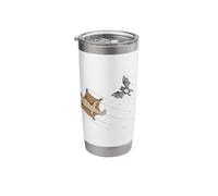 Flying Bat Against Flying Squirrel Stainless Steel Insulated Tumbler