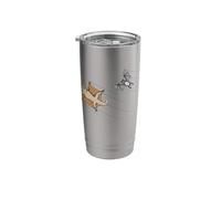 Flying Bat Against Flying Squirrel Stainless Steel Insulated Tumbler
