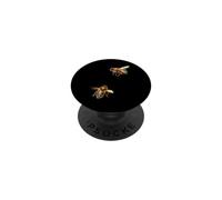 Flying Bee Pollinator Insect Realistic Art PopSockets Adhesive PopGrip