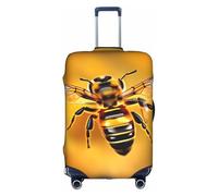 Flying Bee Printed Luggage Cover for Suitcases Travel Cover Protector Simple and Convenient Installation, white, L, Fashion