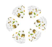 Flying Bees Daisy Honey print Guitar Picks, 12PCS Premium Celluloid Guitar Pick Medium for Acoustic Guitar, Electric Guitar, Bass