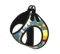 Flying Bees Daisy Honey Print Pet Leash Vest,Breathable Mesh Pet Harness, Reflective For Small Medium Dogs Safe Easy Walking