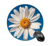 Flying Bees Daisy Honeys Mouse Pad Round Premium-Textured Waterproof Computer Mousepad, Stitched Edges Gaming Mouse Mat for Laptop, Home Office Decor Desk Accessories