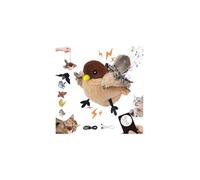 Flying Bird Cat Toy,Cat Bird Toy Flying,Chirping BirdCat Toy Flapping Wings,Jumping Bird kittenToy,Cat-BirdToy with Feather Tail,Rechargeable Flapping-Birds Sparrow for Kittens Bite,Chew and Kick