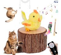 Flying Bird Cat Toy, Cat Flying Bird Toy, Cat Toy Flying Bird, Flying Bird for Cats, Electronic Flying Bird Cat Toy, The Wings Are Movable, The Sound Comes Out when Touched (E, With remote control)