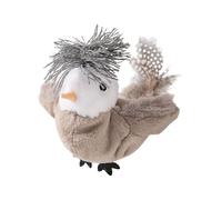 Flying Bird Cat Toy, with Motion-Activated Wings, 20x14x7cm, Realistic Interactive Kitten Toy, Chirping Bird Cat Teaser, Soft Plush Design, Your Feline Friends