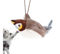 Flying Bird Cat Toys - Interactive Sparrow, Simulation Rechargeable Catnip Toy for Cats | Indoor Outdoor Kitten Exercise Entertainment Play Activity Kit for Healthy Active Cat Fun Engaging Pets