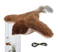 Flying Bird for s Cats - 20cm/7.87in Electric Interactive Pet Game, Electric Chirping Flapping Wings Cat Toy Flying Bird for Exercise Boredom Kittens Small Medium Large Breed Outdoor