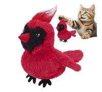 Flying Bird Toy for Cats,Cat Bird Toy - Realistic Flapping Wings Electric Plush Doll for Rabbit Medium Large Breed Mental Stimulation Indoor Pet Cage