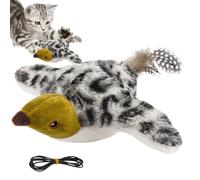 Flying Bird Toy for Cats, Electric Pet Toy Remote Control Bird with Tweets and Flying Wings, For Kitten Breeds All Sizes Indoor Enrichment Game