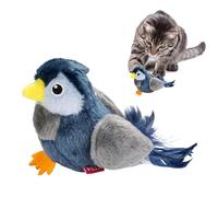 Flying Bird Toy For Cats | Realistic Chirping Bird Interactive - Creative Lure Stick Game For Playtime Enrichment Home,Travel Toy Against Boredom And Promote