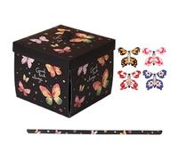 Flying Butterfly Box - 14.5 cm Exploding Box | Paper Surprise Birthday Boxes, Explosive Present Boxes with Flying Butterflies for Valentine's Day, Wedding and Holiday Party Decor