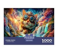 Flying Cat 1000 Pieces Jigsaw Puzzles for Adults Fun, Challenging & Brainteasing Birthday Gifts for Women And Man Challenge High Difficulty 70x50cm/1000pcs