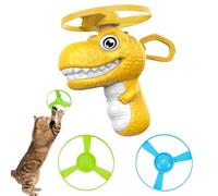 Flying Cat Toy 3-Propeller Dinosaur Funny Training Chasing Game