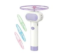 Flying Cat Toy - 4 Glow Propellers Rechargeable Funny Disc Fetch Game,Interactive Pet Hunting Toys - for Pet Dogs Training Chasing Hunting Indoor Outdoor Yard Garden Balcony Terrace