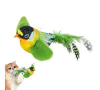 Flying Cat Toys - 5.1x1.7x2.3in Chirping Kitten Bird Toy, Interactive Touch Activated | Easy Clean Simulation Bird Cat Enrichment Activity, Pet Supplies Fun Entertainment Exercise Mental Stimulation
