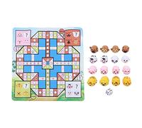 Flying Chess Carpet Floor Mat Animal Lovely Learning Entertainment Soft Rug Blanket For Kids Family Games Parent Child Bonding Plastic Cloth Size 35x35 Inches