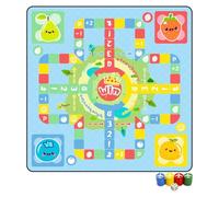 Flying Chess Carpet - Lightweight Textile Play Area Portable Design, Airplane Path Strategy Mat, Group Participation Activity Sheet, Classic Board Style Engagement Experience | for Home Gathering Picn