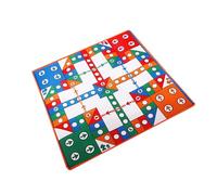 Flying Chess Carpet Practical Aeroplane Flying Chess Carpet Educational Ludo Blanket Lightweight Multicolour Table Mat for Children