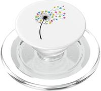 Flying cute bears dandelion flow colorful flower PopSockets PopGrip for MagSafe