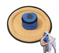 Flying Disc Dog Toy - Interactive Reflective Pet Supplies,Canvas Fetch Discs Outdoor Dog Toys,for All Breeds Small Medium Park Beach Backyard Yard Camping Walking Exercise Weekend Night