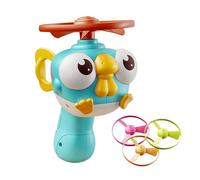 Flying Disc Launcher -Flying Saucer Toy | Toddler Garden Fllying Toys | Hand-Pull Aircraft, Handheld Bullet-Firing Guun Rotating Outdoor Parent-Child Interactive For Boys Girls Ages Over 3