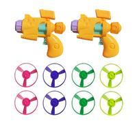 Flying Disc Launcher Toy, 2 Pack Light Up Flying Disc Cat Launcher Set, Interactive Flyings Saucers Dog Cat Toy Set with Fly Propellers, Funny Flyings Saucers Pet Cats Fetch Toys, for Indoor Outdoor