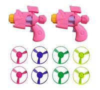 Flying Disc Launcher Toy, 2 Pack Light Up Flying Disc Cat Launcher Set, Interactive Flyings Saucers Dog Cat Toy Set with Fly Propellers, Funny Flyings Saucers Pet Cats Fetch Toys, for Indoor Outdoor
