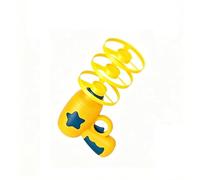 Flying Disc Launcher Toy Interactive Cat Toy with 1 Shooters & 5 Colorful Propellers Flying Discs Fun Cat Interactive Toys for Indoor Outdoor Chasing Hunting Jumping fetching Training (Yellow)