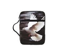 Flying Dove Bible Cover for Women - Stylish Large Bible Case for Men, Multi-Functional Carrying Book Cover Church Bag with Handle and Zipper Pocket - Bible Bag Christian Gifts