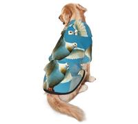 Flying Dove Dog Hoodie â€“ Soft & Breathable Polyester Pet Clothes for Medium, and Large Dogs