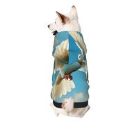 Flying Dove Dog Hoodie - Soft & Breathable Polyester Pet Clothes for Small, Medium, and Large Dogs