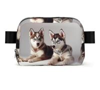 Flying Dove Fanny Pack Crossbody Waist Bag Pack Waterproof Mini Belt Bag Bum Hip Bag for Men Women, Dog Printing, One Size