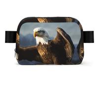 Flying Dove Fanny Pack Crossbody Waist Bag Pack Waterproof Mini Belt Bag Bum Hip Bag for Men Women, Eagle, One Size