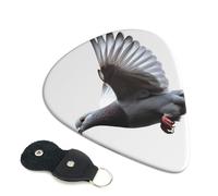 Flying Dove Guitar Plectrums, 6 Guitar Plectrums, Printed on both sides for Electric Guitar Bass Ukulele (0.46 mm 0.71 mm 0.96 mm)