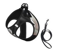Flying Dove print Dog Harness, 2X Buckle,Dog Vest,No Pulling Front Leash Clip,for Small Medium Dogs