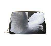 Flying Dove Printed Cosmetic Bags for Women Mom, Small PVC Leather Travel Makeup Bag Cute Gifts Toiletry Bag with Zipper
